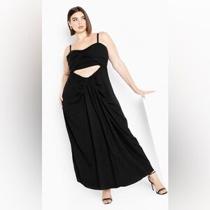 City chic April maxi dress black 18W. New in package